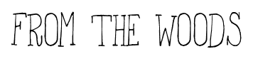 From the Woods font